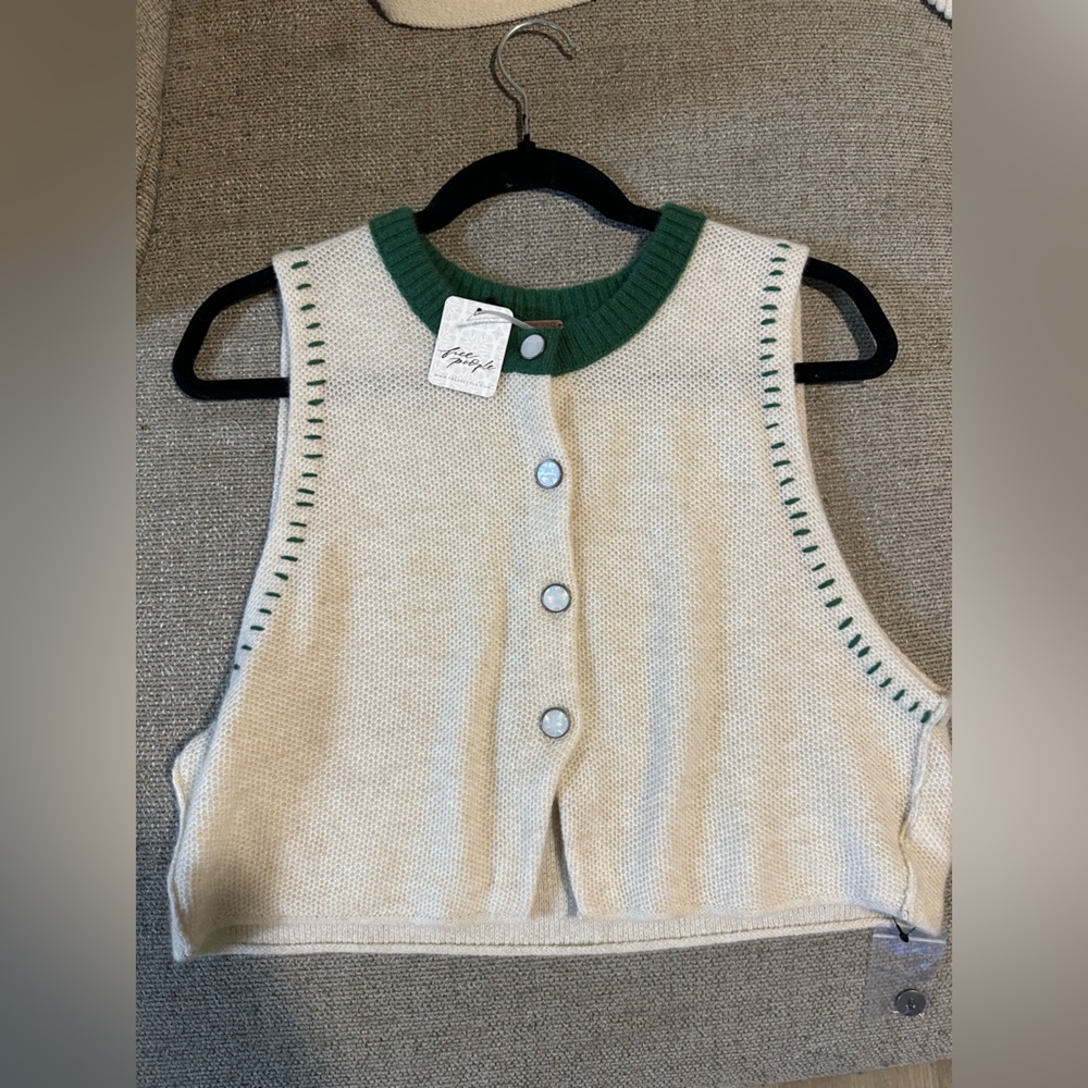 Free People cashmere vest size Medium.